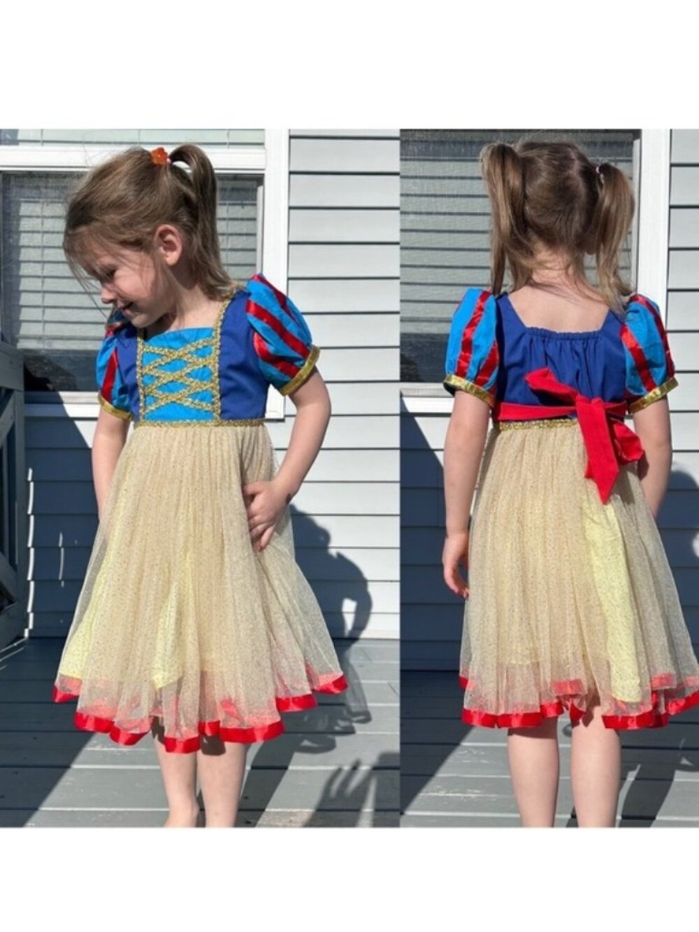 GEE AZZY | Disney Snow White Long Tulle Dress Costume | Size 100